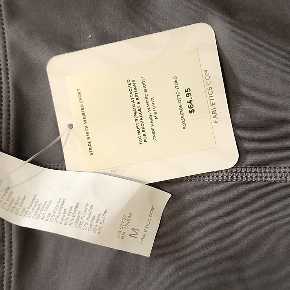 Bike shorts, charcoal grey, fabletics Medium - Picture 2 of 3